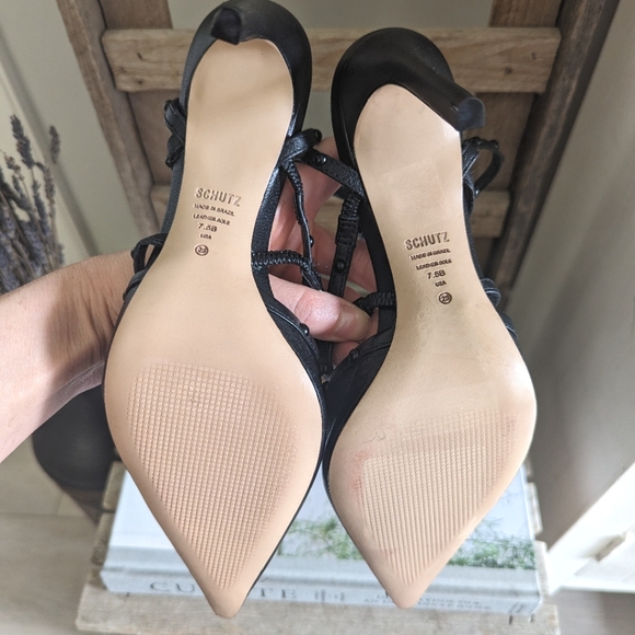 Schutz Leather Heels - Picture 7 of 9